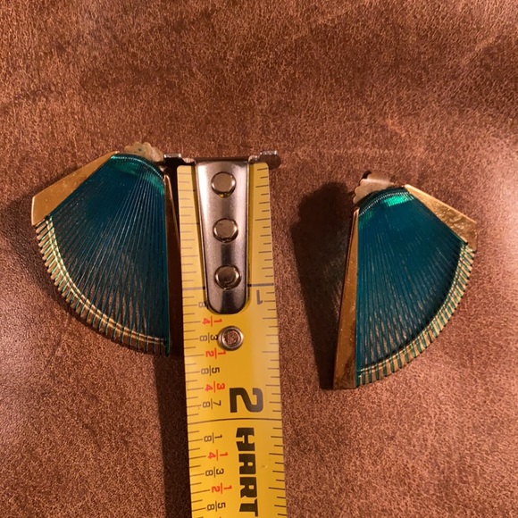 Sterling Signed Gold-Tone Post & Clutch Earrings - Picture 6 of 12